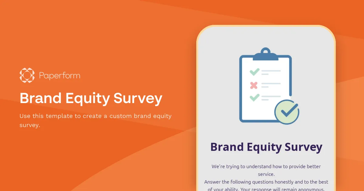 Brand Equity Survey