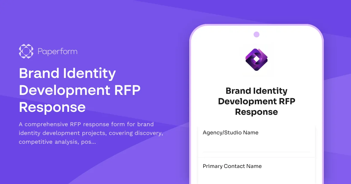 Brand Identity Development RFP Response
