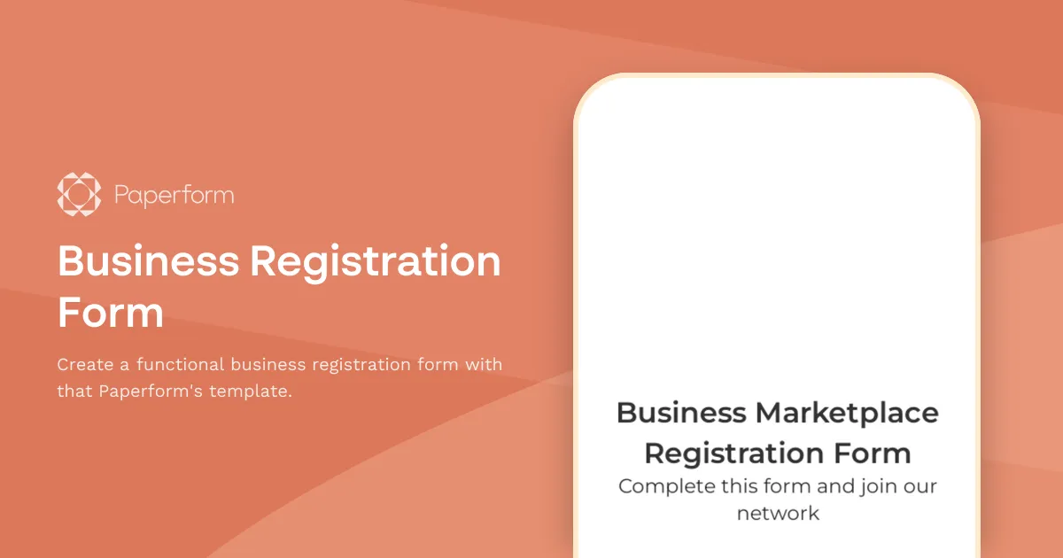Business Registration Form