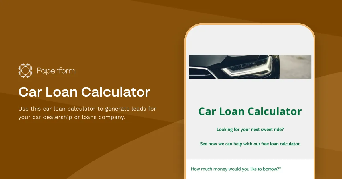 Car Loan Calculator