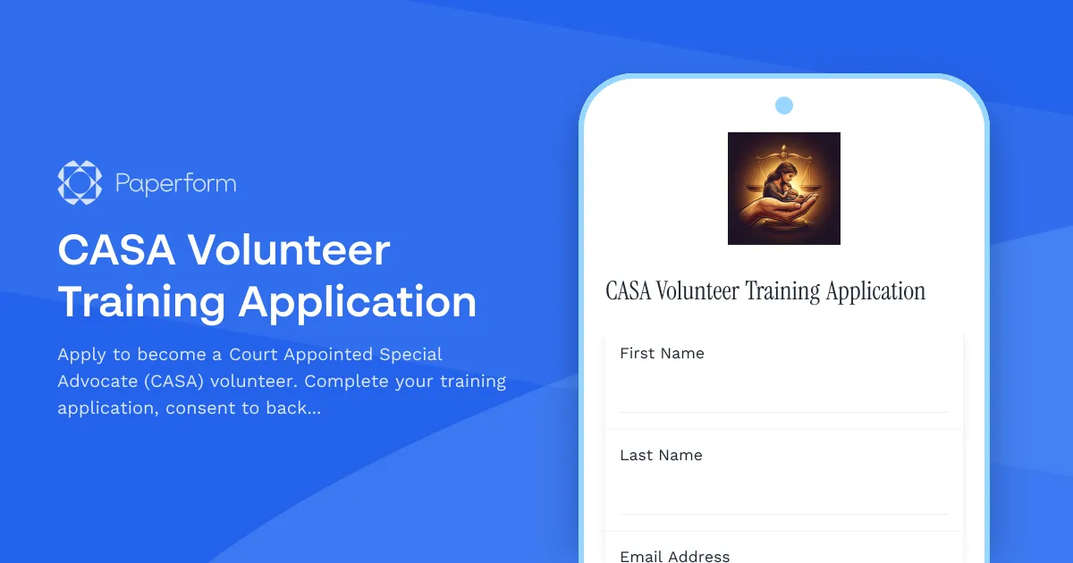 CASA Volunteer Training Application