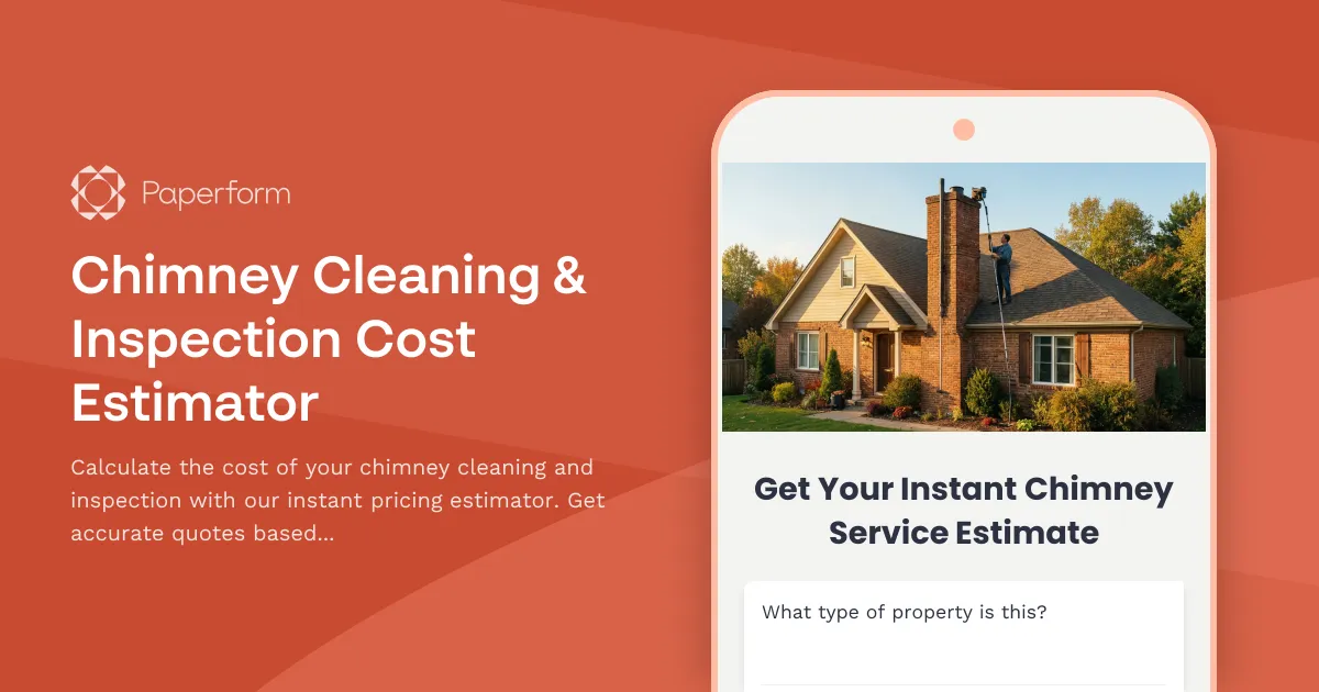 Chimney Cleaning & Inspection Cost Estimator