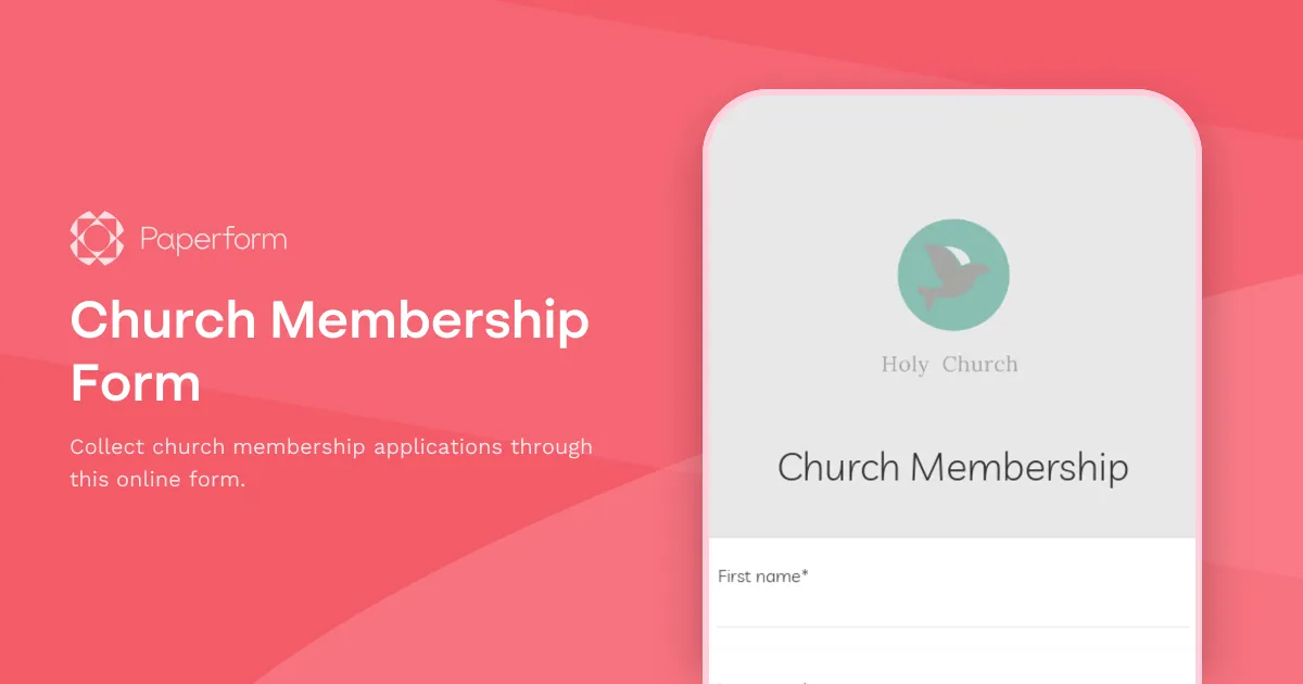 Church Membership Form