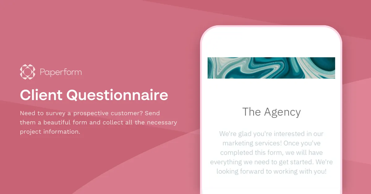 Client Questionnaire