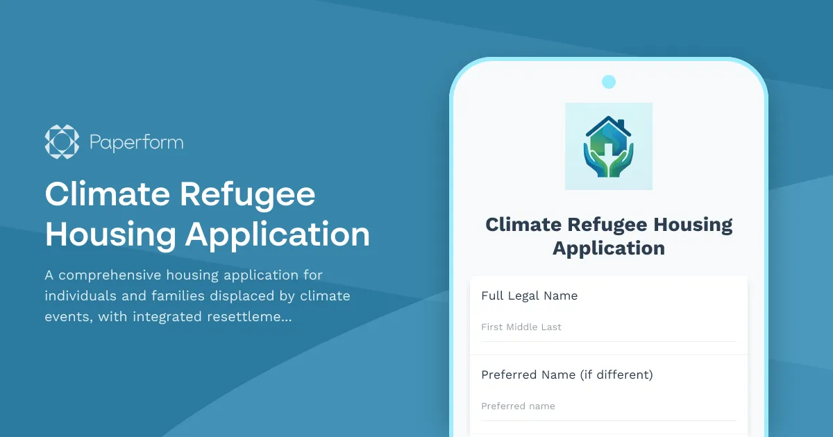 Climate Refugee Housing Application
