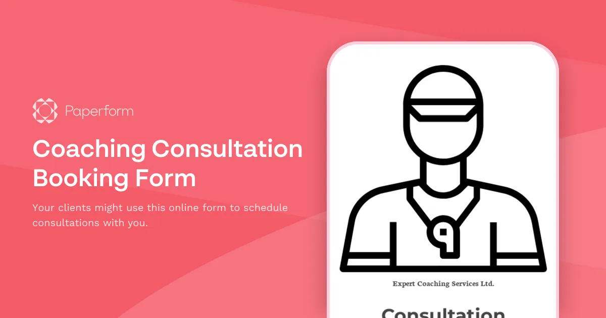 Coaching Consultation Booking Form