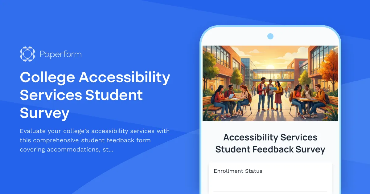 College Accessibility Services Student Survey