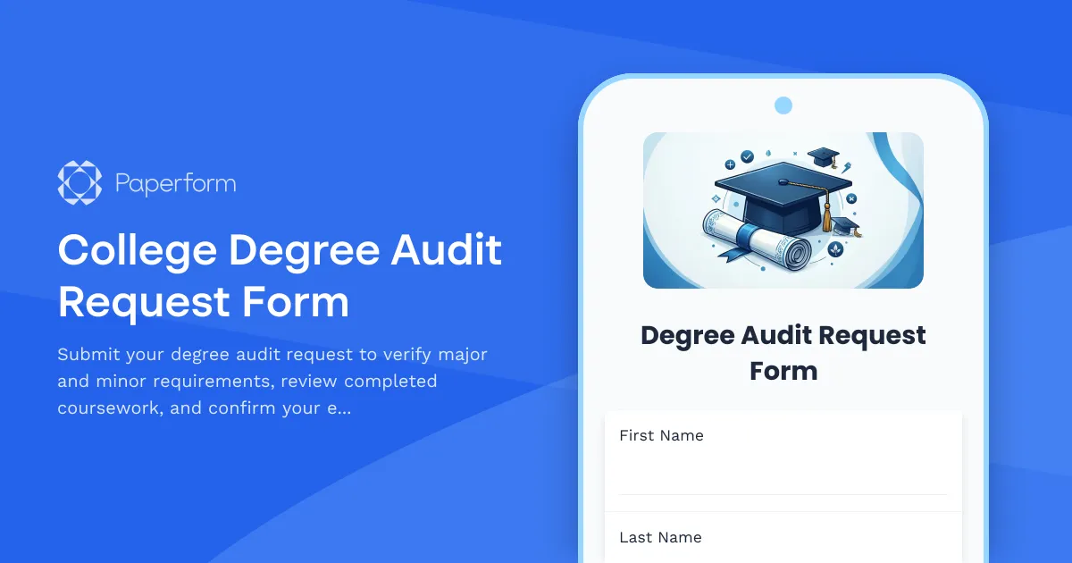 College Degree Audit Request Form