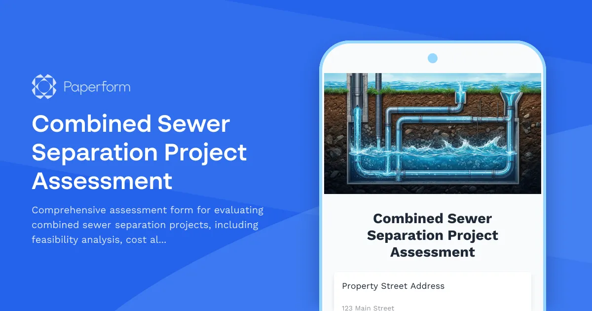 Combined Sewer Separation Project Assessment