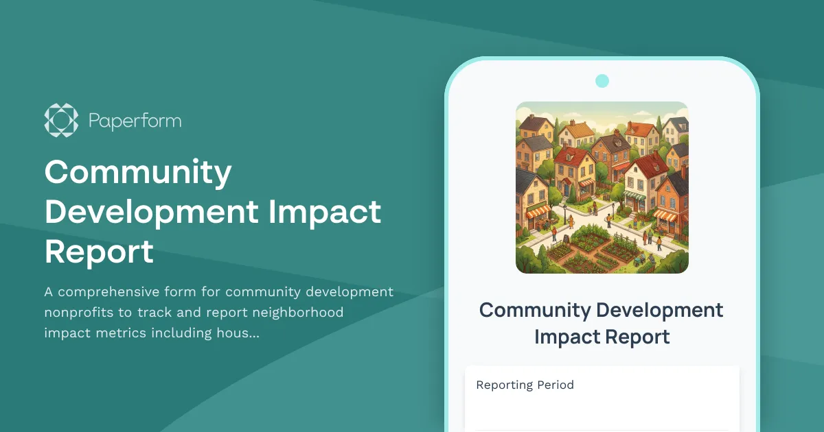 Community Development Impact Report
