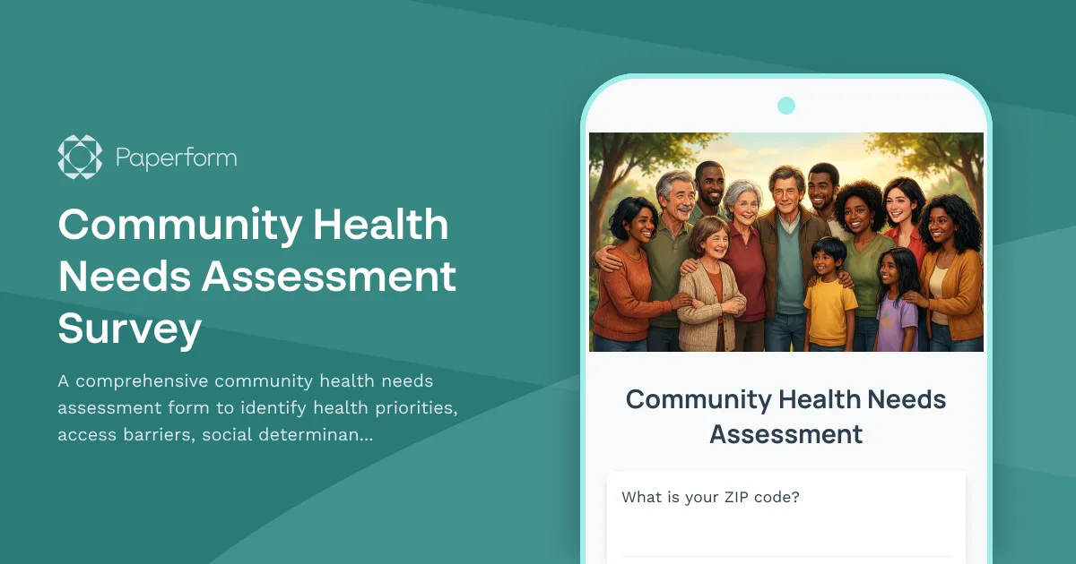 Community Health Needs Assessment Survey
