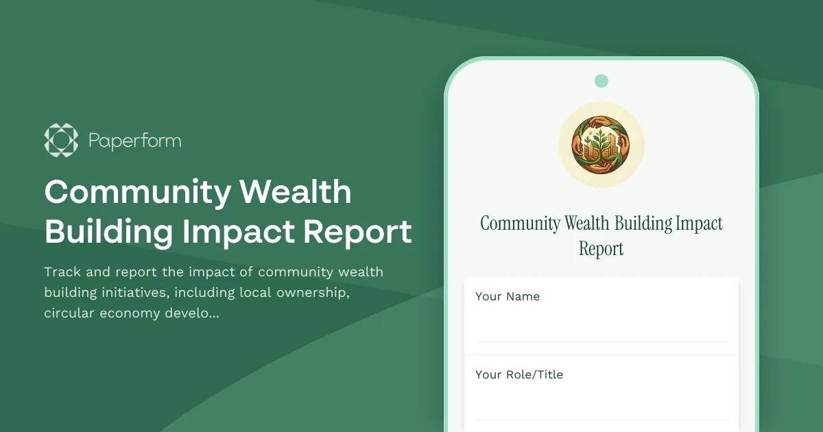 Community Wealth Building Impact Report