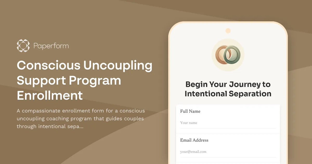 Conscious Uncoupling Support Program Enrollment