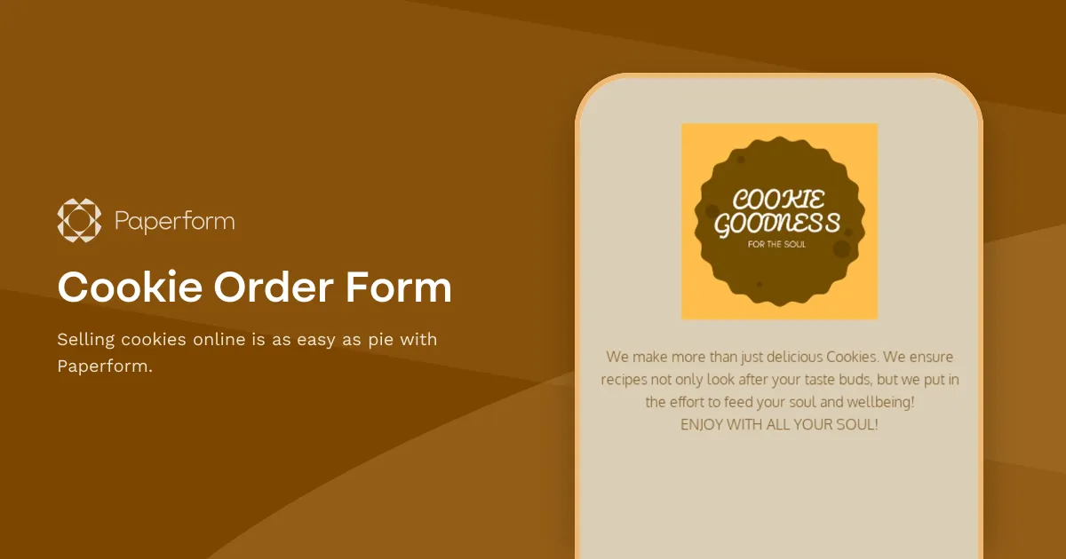 Cookie Order Form