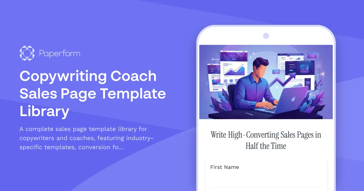 Copywriting Coach Sales Page Template Library