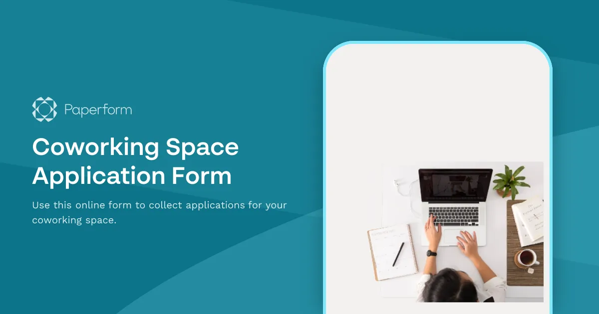 Coworking Space Application Form