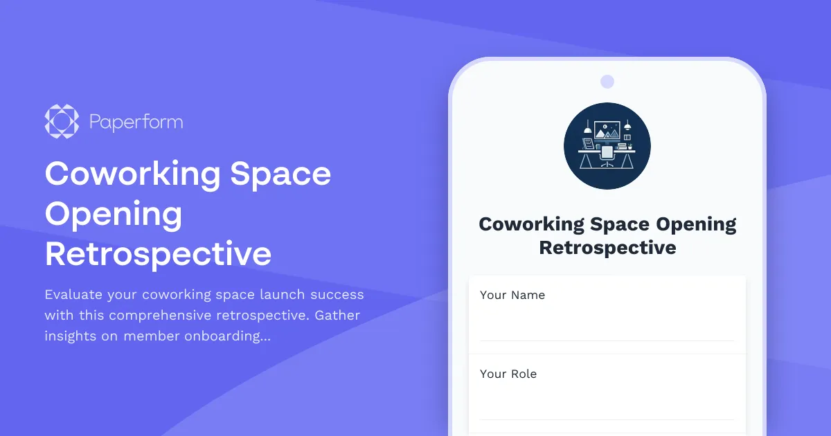 Coworking Space Opening Retrospective