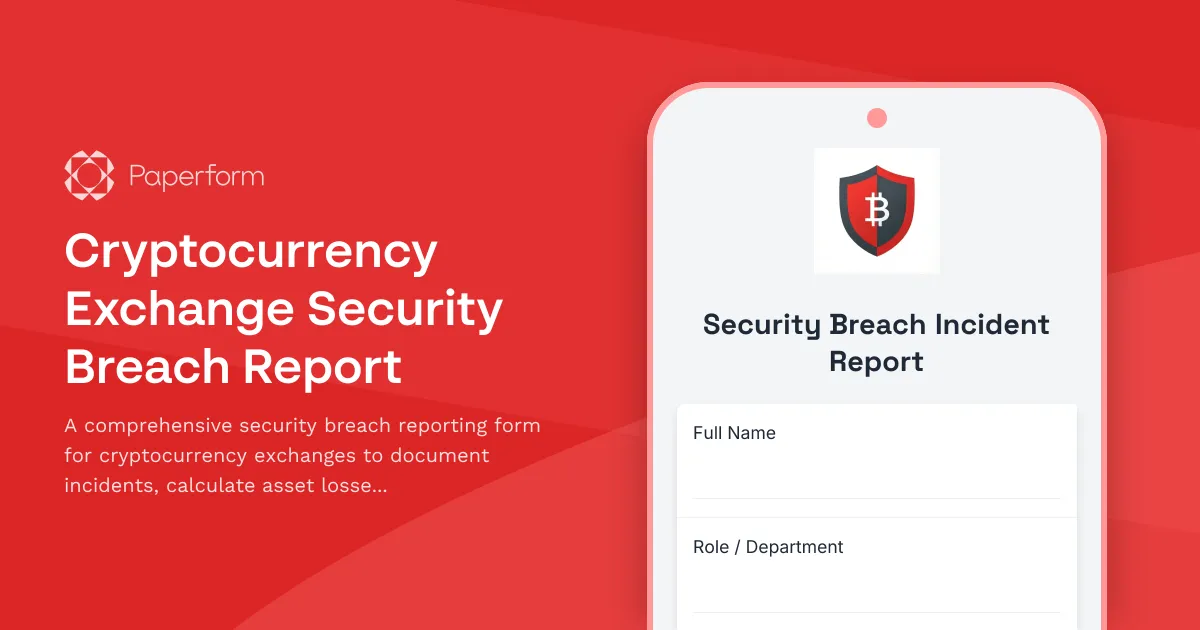 Cryptocurrency Exchange Security Breach Report