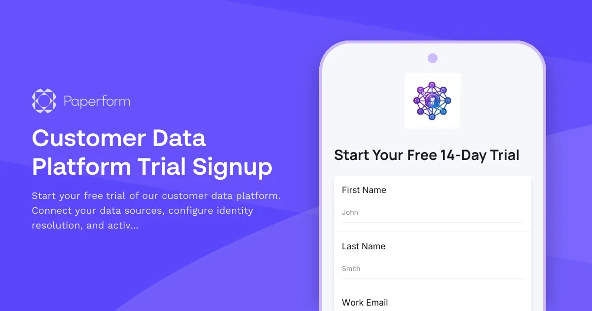 Customer Data Platform Trial Signup