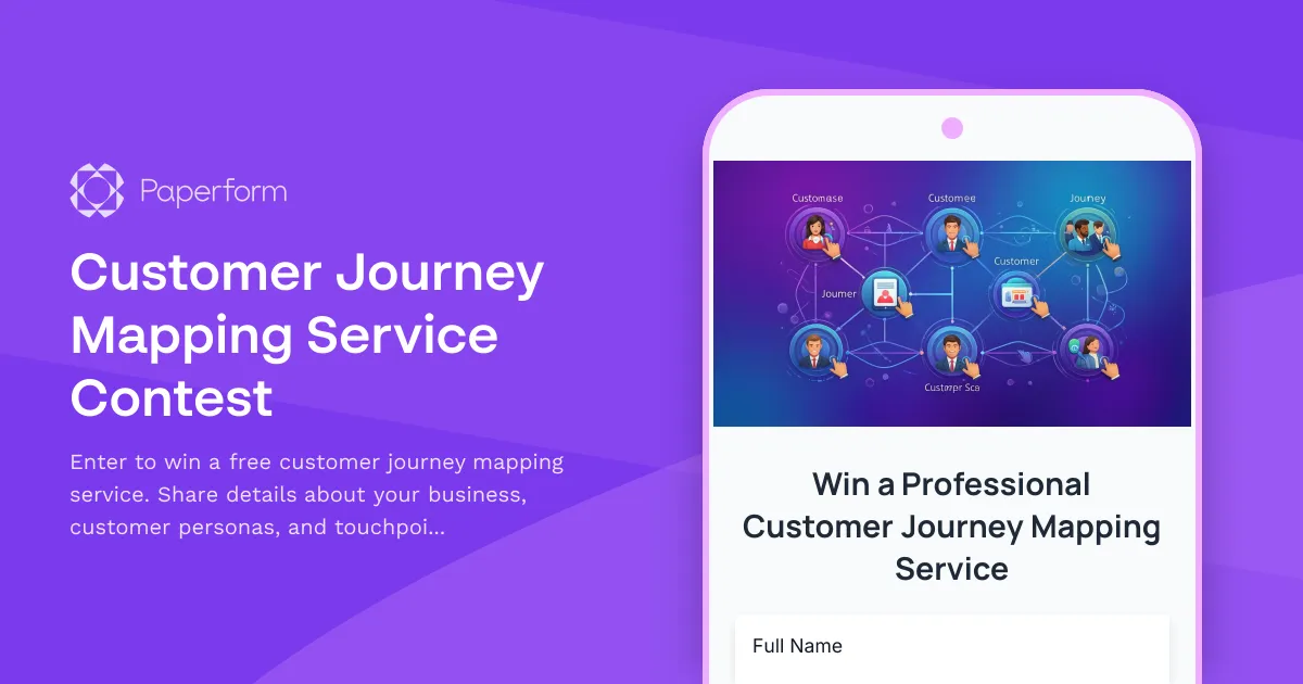Customer Journey Mapping Service Contest