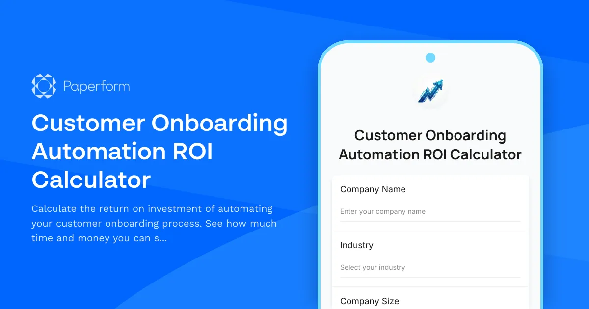 Customer Onboarding Automation ROI Calculator