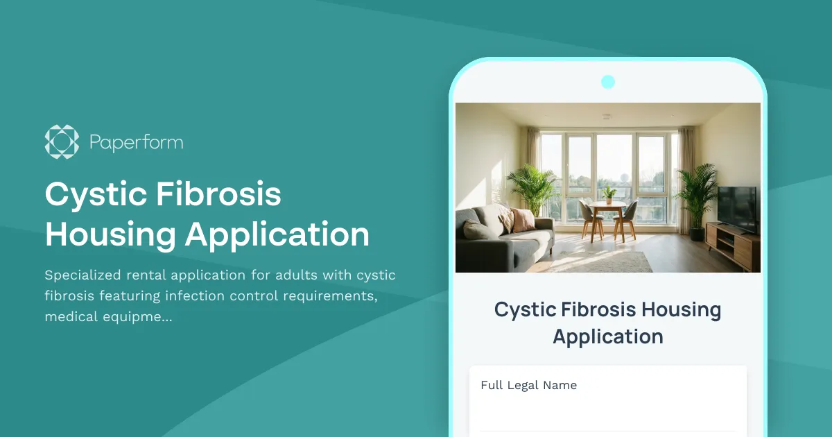 Cystic Fibrosis Housing Application