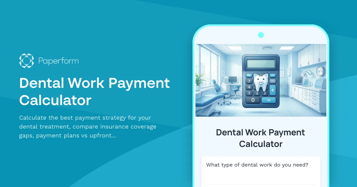 Dental Work Payment Calculator