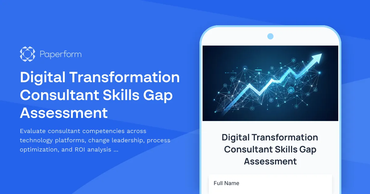 Digital Transformation Consultant Skills Gap Assessment