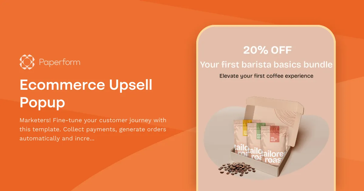 Ecommerce Upsell Popup