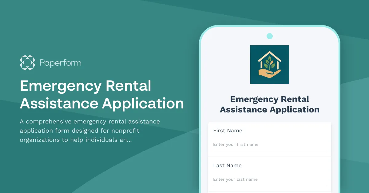 Emergency Rental Assistance Application