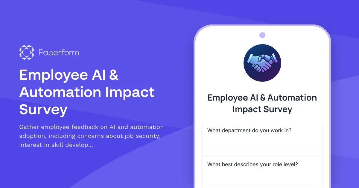 Employee AI & Automation Impact Survey