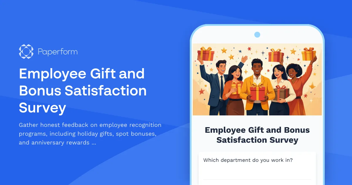 Employee Gift and Bonus Satisfaction Survey
