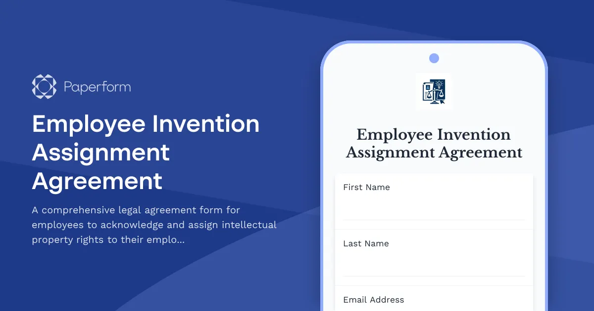 Employee Invention Assignment Agreement
