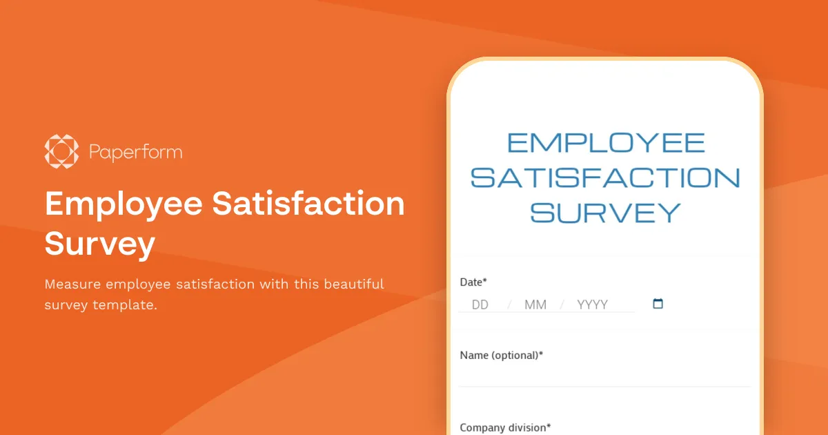Employee Satisfaction Survey