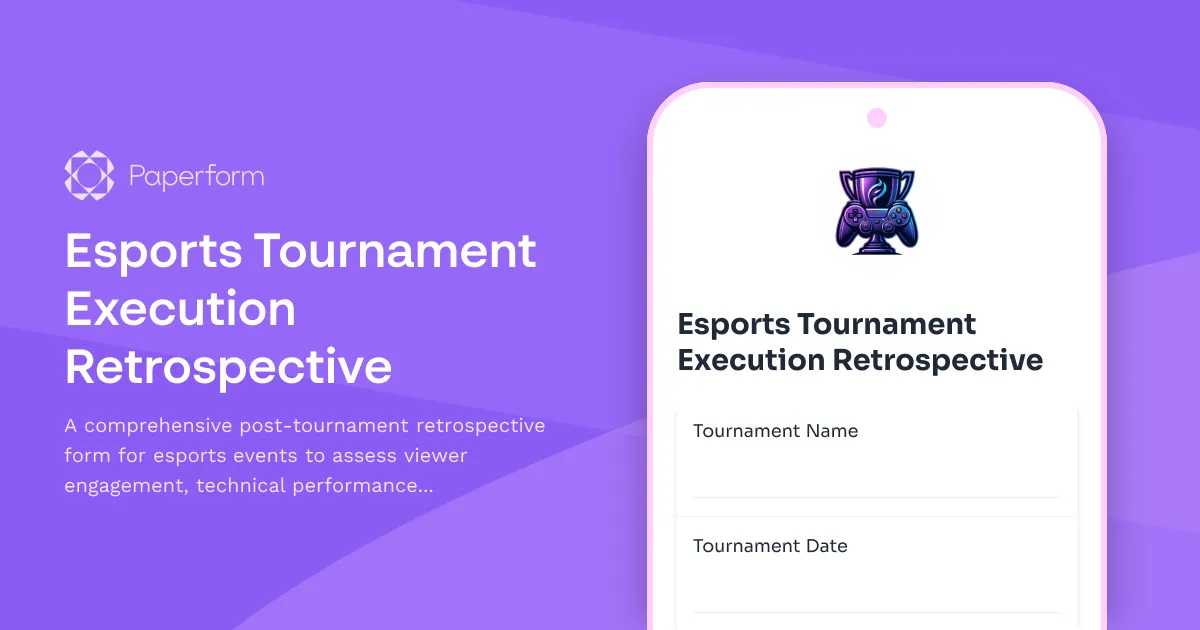 Esports Tournament Execution Retrospective
