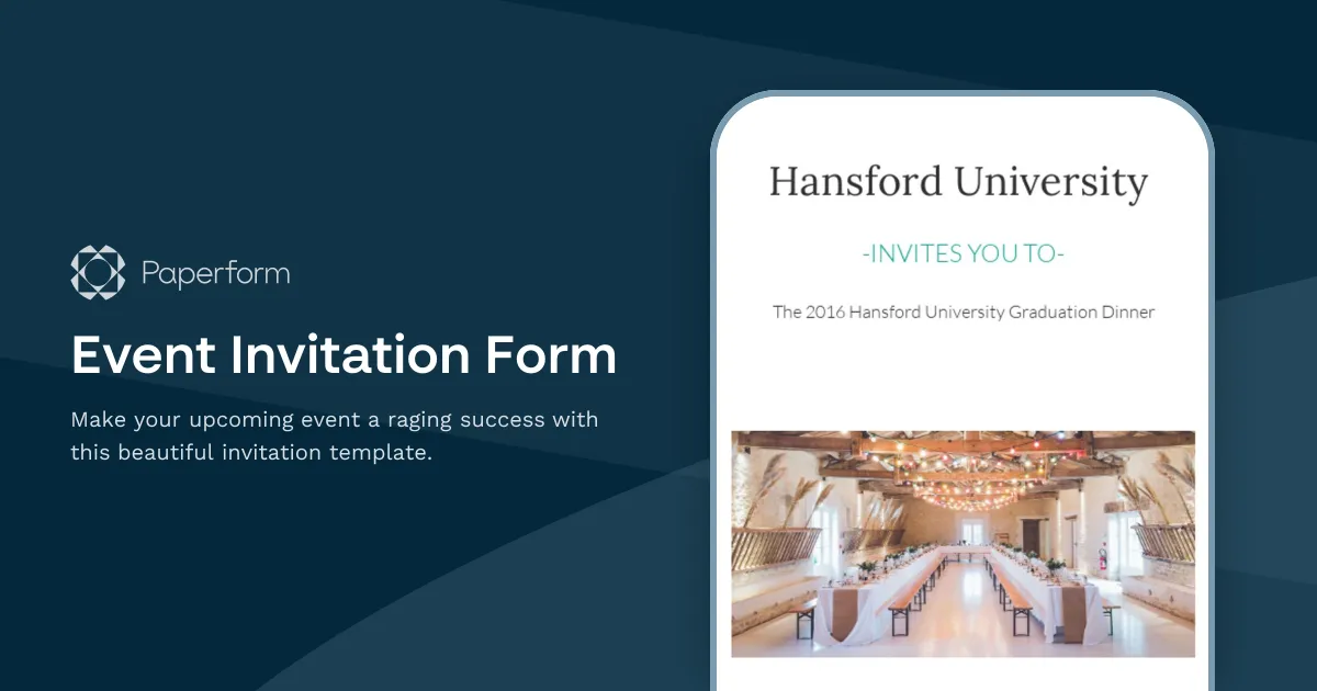 Event Invitation Form