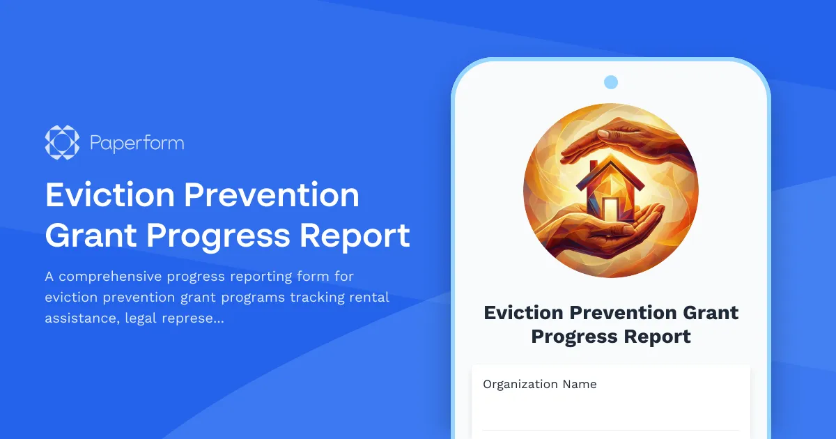 Eviction Prevention Grant Progress Report