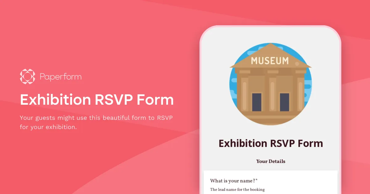 Exhibition RSVP Form