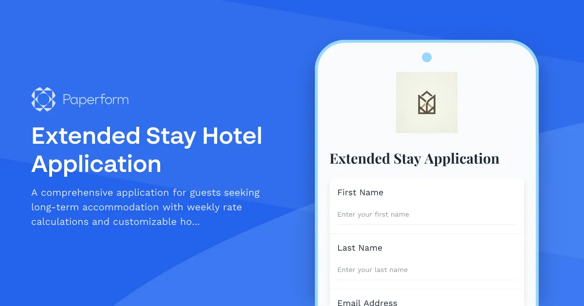 Extended Stay Hotel Application