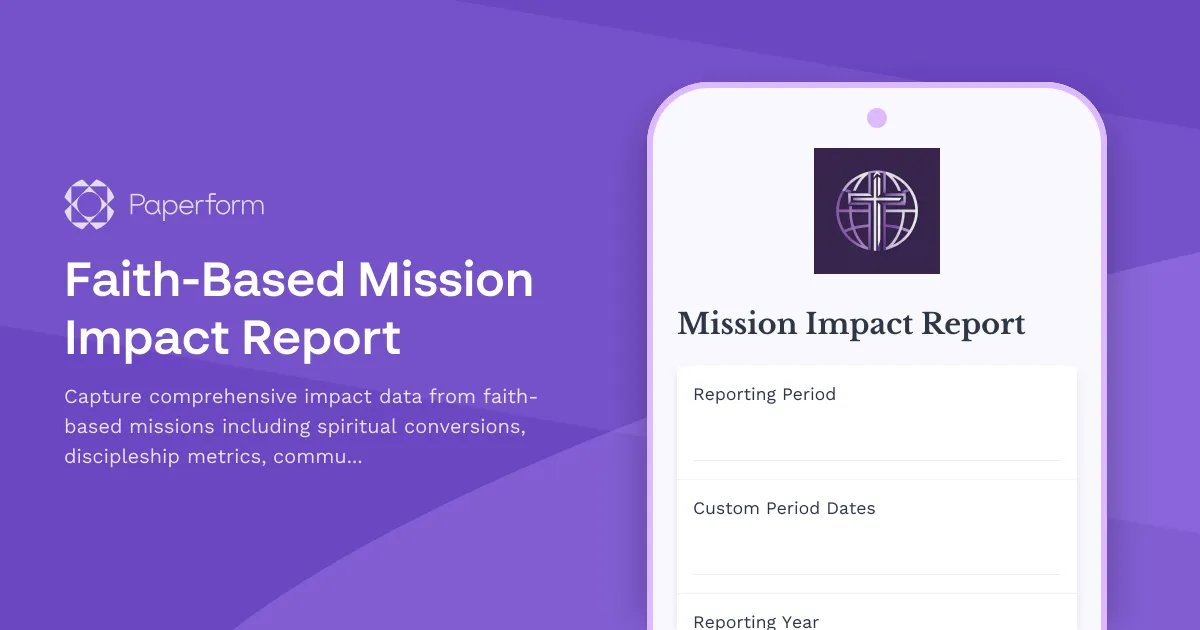 Faith-Based Mission Impact Report