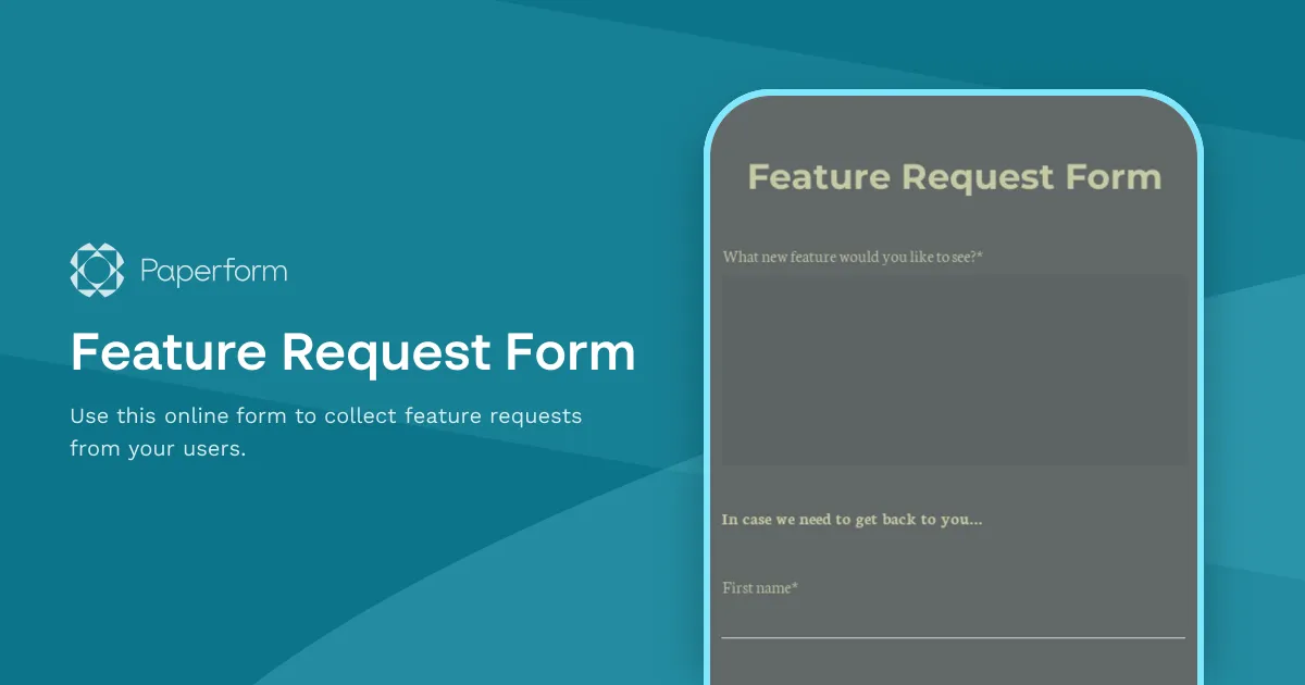 Feature Request Form