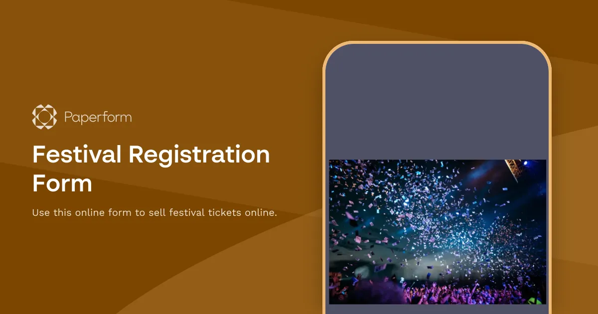 Festival Registration Form