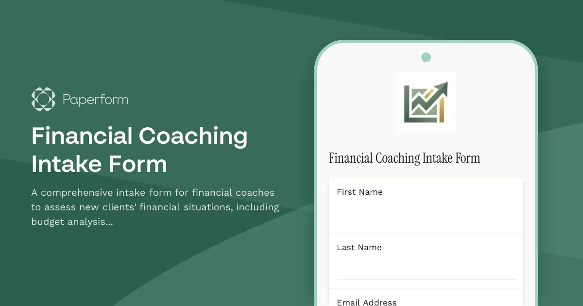 Financial Coaching Intake Form