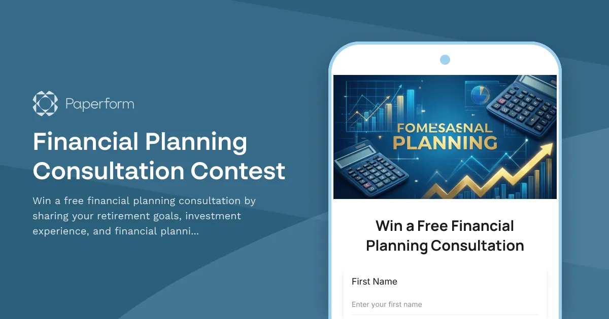 Financial Planning Consultation Contest