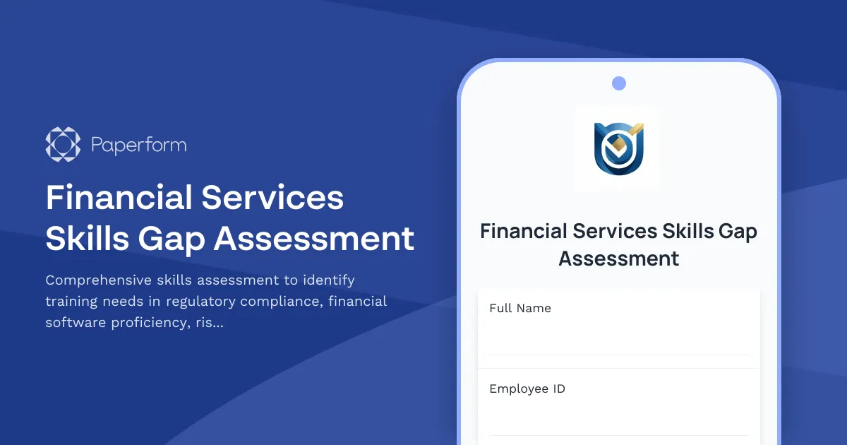 Financial Services Skills Gap Assessment