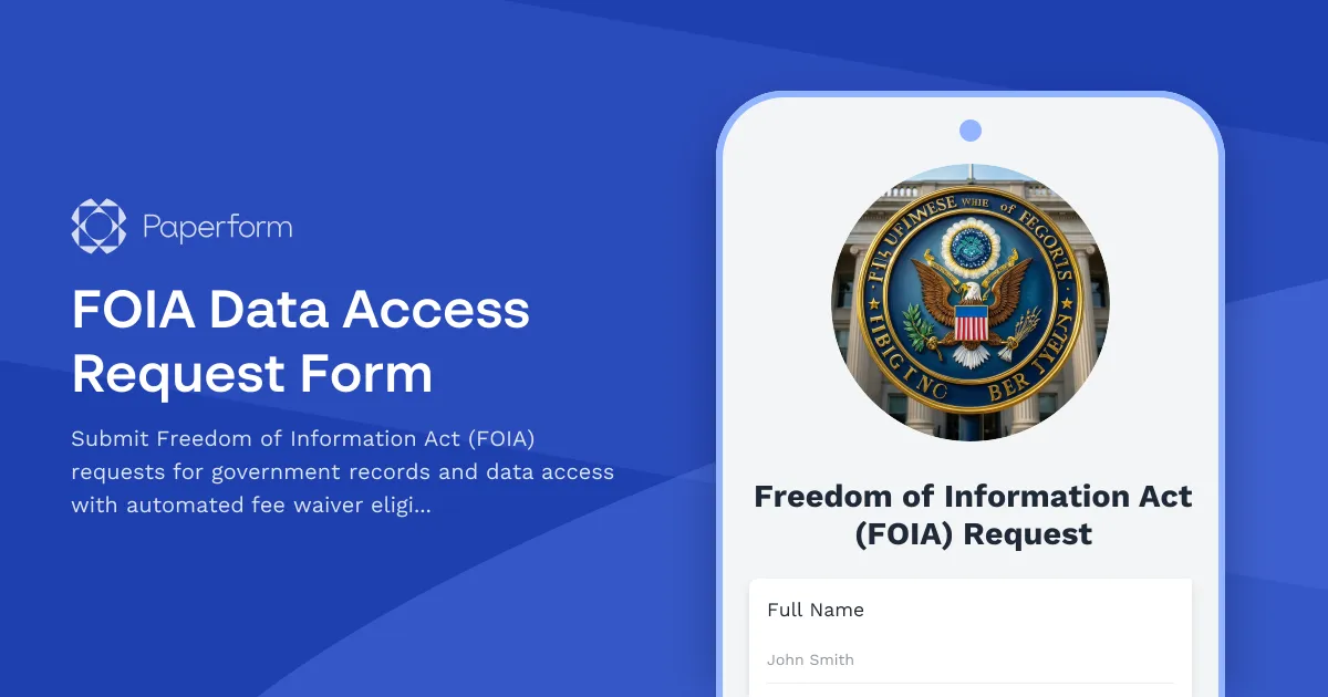 FOIA Data Access Request Form