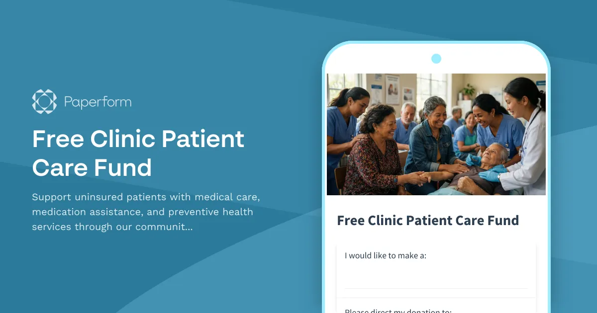 Free Clinic Patient Care Fund