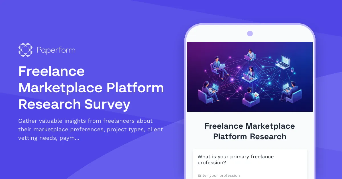 Freelance Marketplace Platform Research Survey