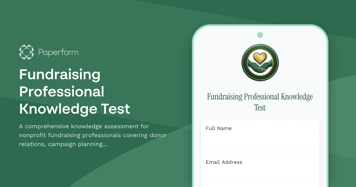 Fundraising Professional Knowledge Test