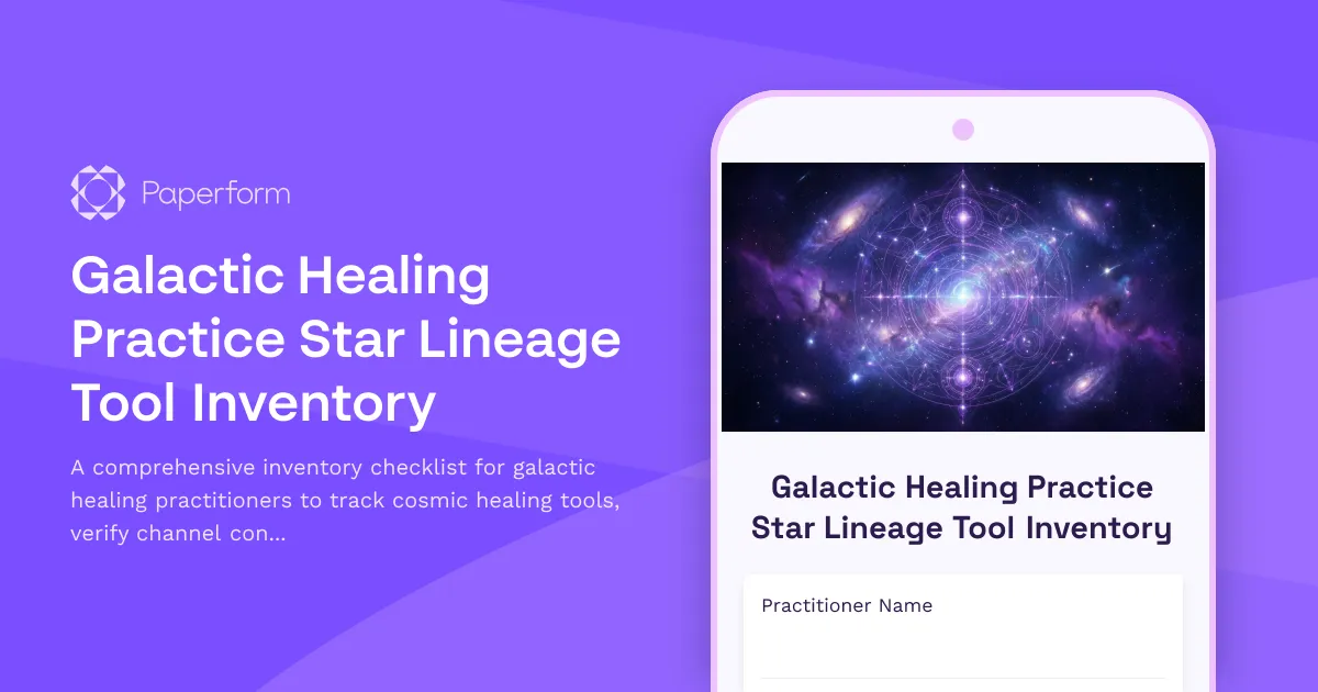 Galactic Healing Practice Star Lineage Tool Inventory